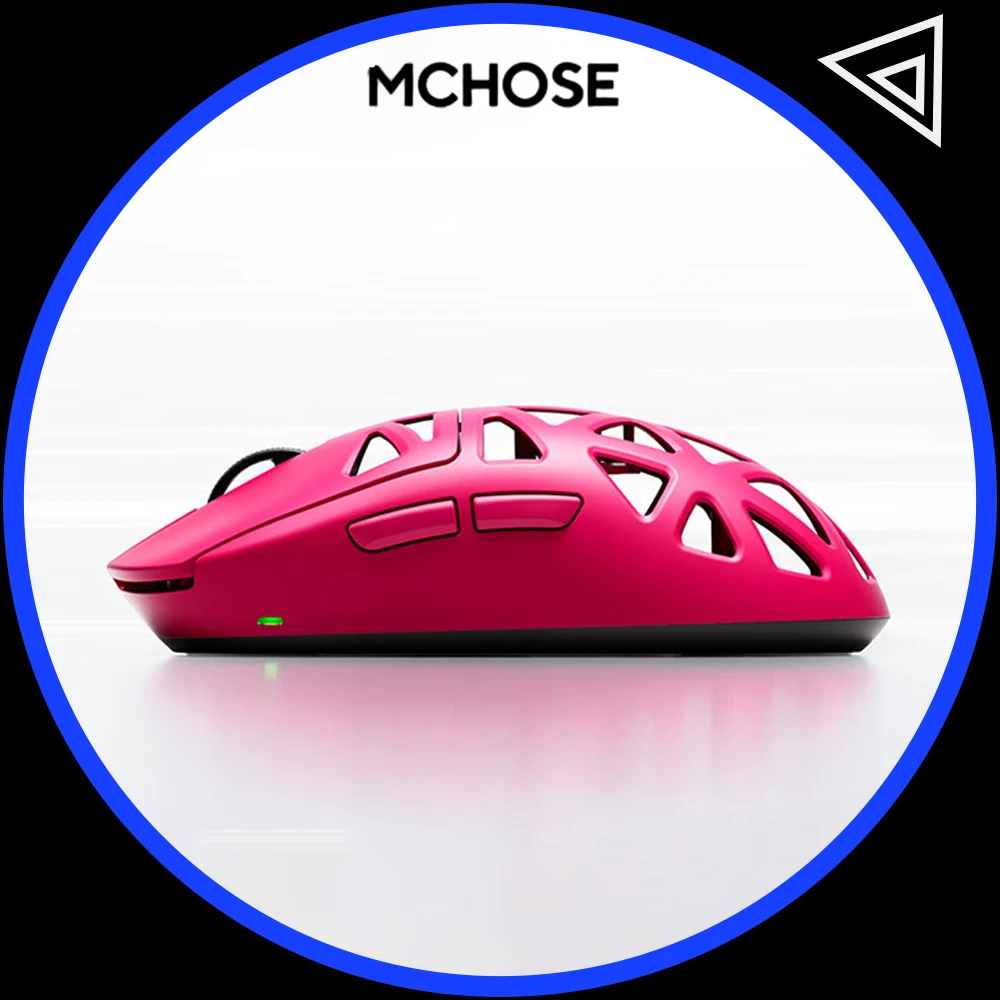 

Беспроводная мышь MCHOSE A7X Ultra, трехрежимная мышь Paw3950 TI, 8000 Гц, полые игровые мыши из магниевого сплава, геймерские аксессуары для ПК