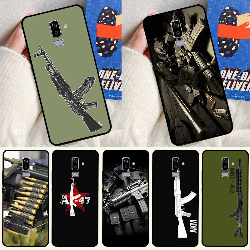 The Military Weapon Case For Samsung Galaxy J8 A6 A8 J4 J6 Plus A7 A9 2018 J1 J3 J7 J5 2016 A3 A5 2017 Cover