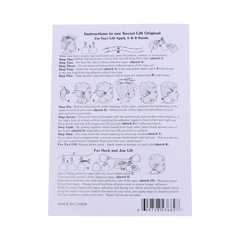 Autocollants Fins Invisibles en Forme de V, Lifting Rapide du Visage, Lifting du Cou, des Yeux, du Double Menton, Bande de Maquillage Déformable, 40 Pièces/Ensemble