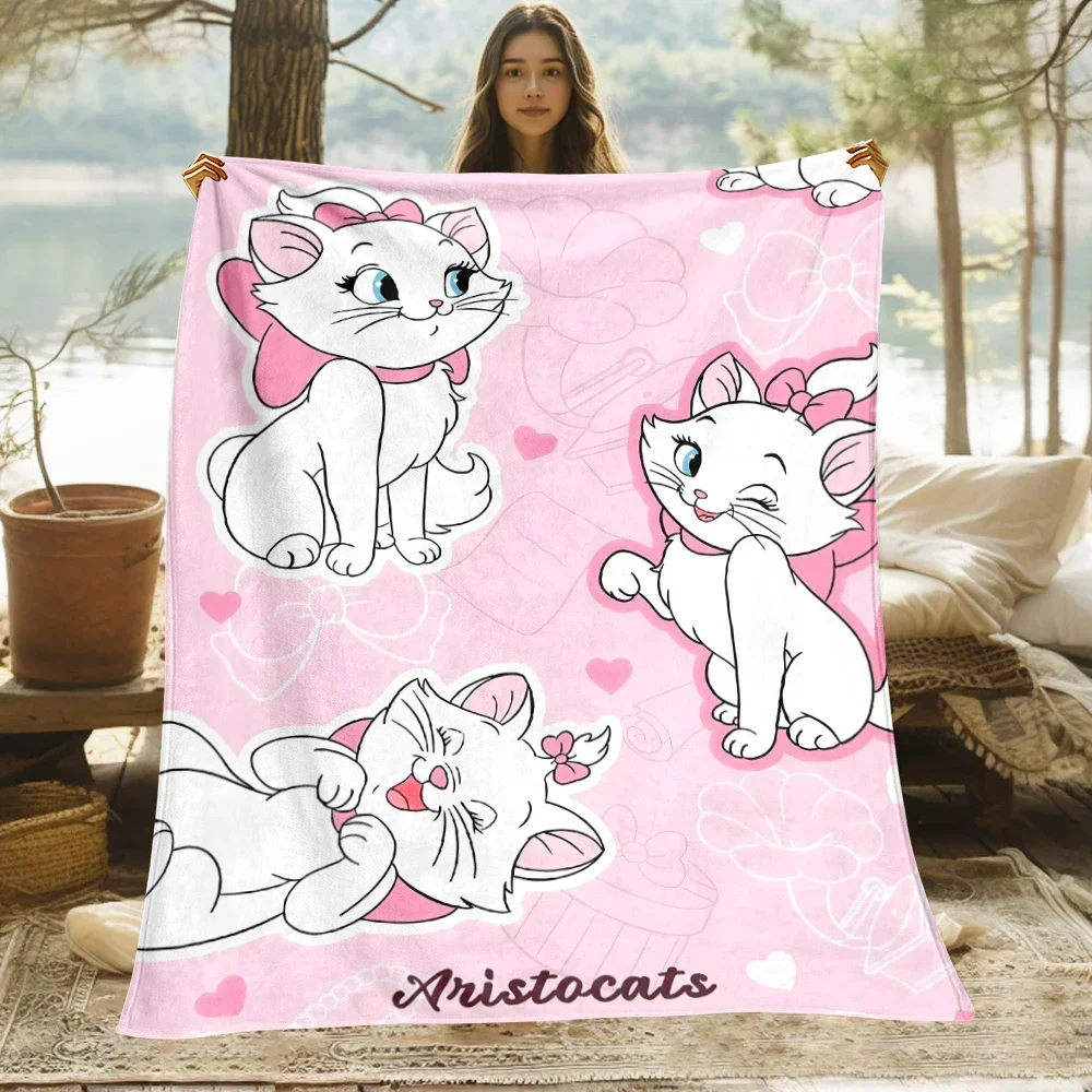 

Marie Cat HD Printed Blanket,Lightweight Flannel Throw for Bed, Travel, Camping, Livingroom, Office, Couch,Chair