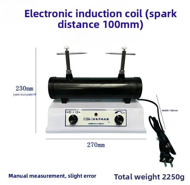 Electronic induction coil physics electricity electrostatic teaching instrument high voltage tip discharge spark