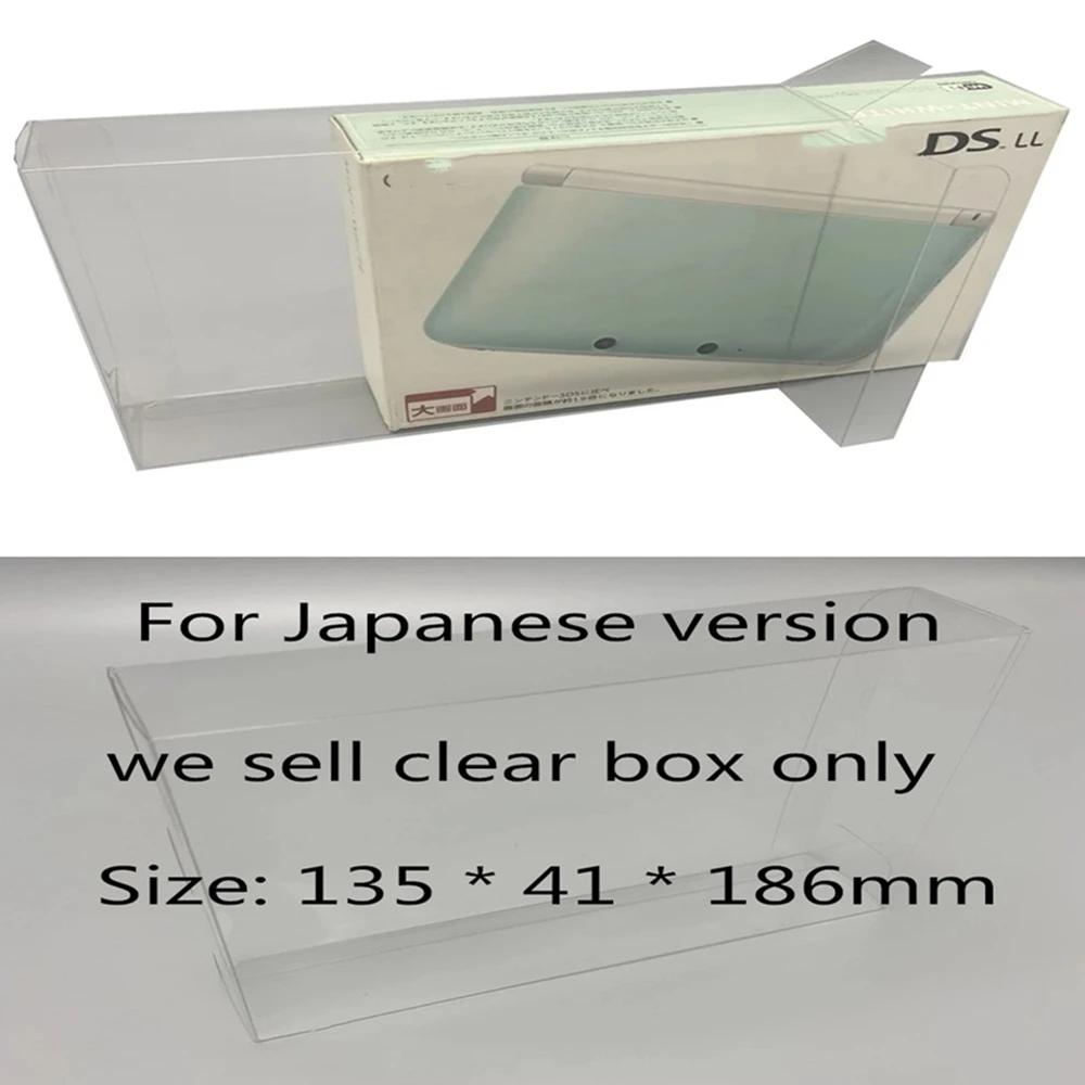 Collection Display Box For 3DS XL/Nintendo 3DS LL Game Storage Transparent Boxes TEP Shell Clear Collect Case