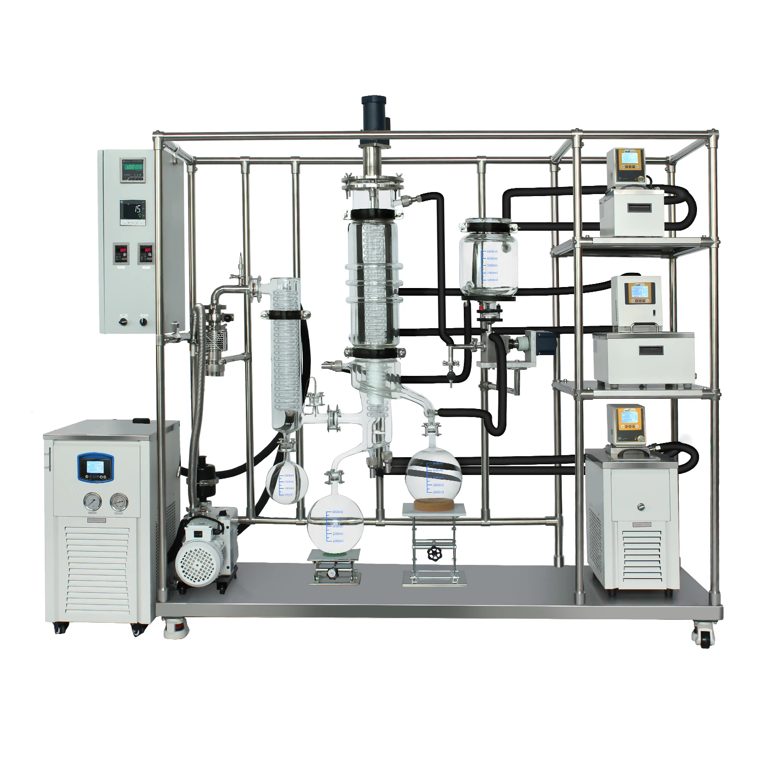 WTMD-06Pro 6' Wiped film glass molecular distillation equipment for hot selling