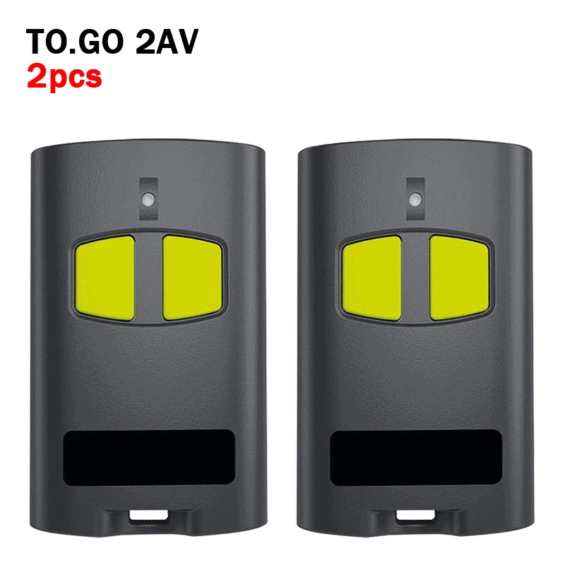 Lot de 2 télécommandes de portail électrique BENINCA pour émetteur portatif BENINCA TO.GO VA WV 2VA 
