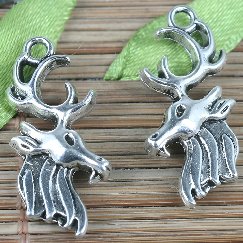 

15pcs 26*12.8mm goat head charms Pendant EF0207