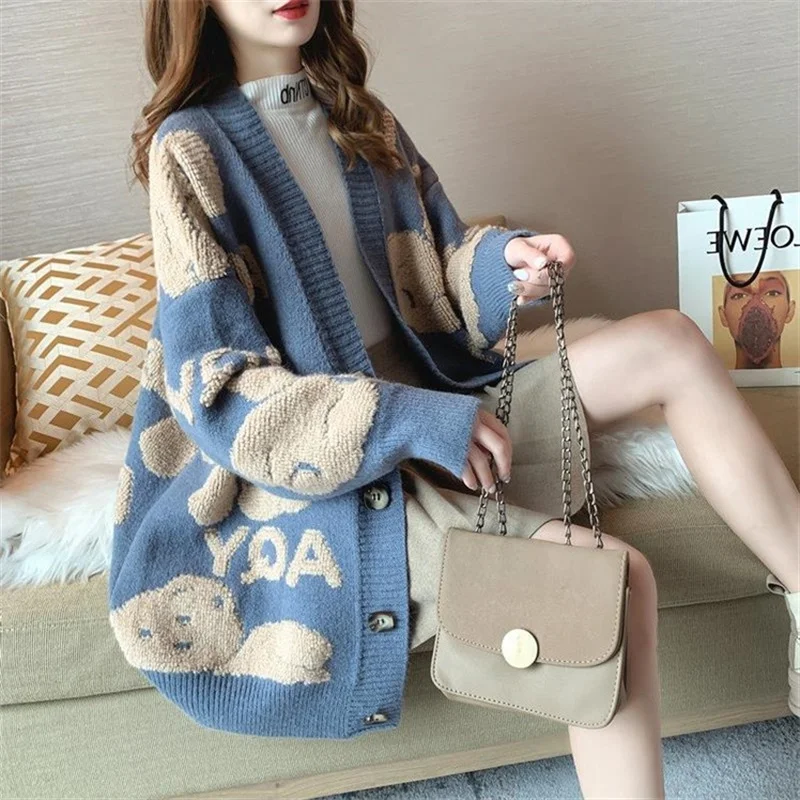 

Dongguan Daliang Knitted Cardigan Women's Long Sve V-Ne Sweater Autumn Season Regular Thin Single Piece