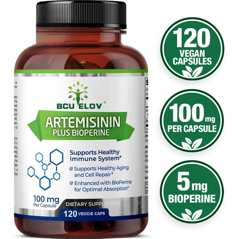High Absorption Artemisinin 100 Mg, Maximizes Nutrient Absorption, Supports Cellular Repair and Immune Enhancement, 120 Capsules