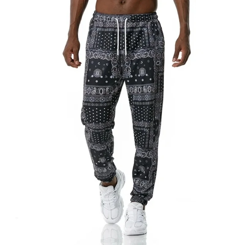 Luxury Vintage Long Pants Man Outdoors Gym Joggers Mens Sweatpants Floral 3D Print Male Camo Trousers Casual Hip Hop Streetwear