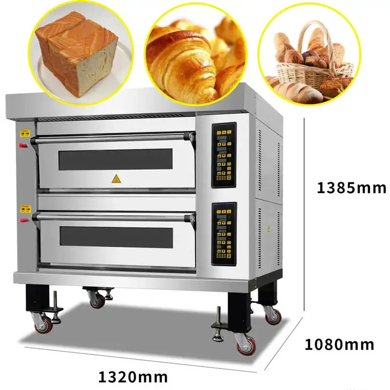 

High Quality Customized Electric Bakery Equipment New Industrial Deck Oven 380V For Bread Cookies Pizza Baking One-Year Warranty