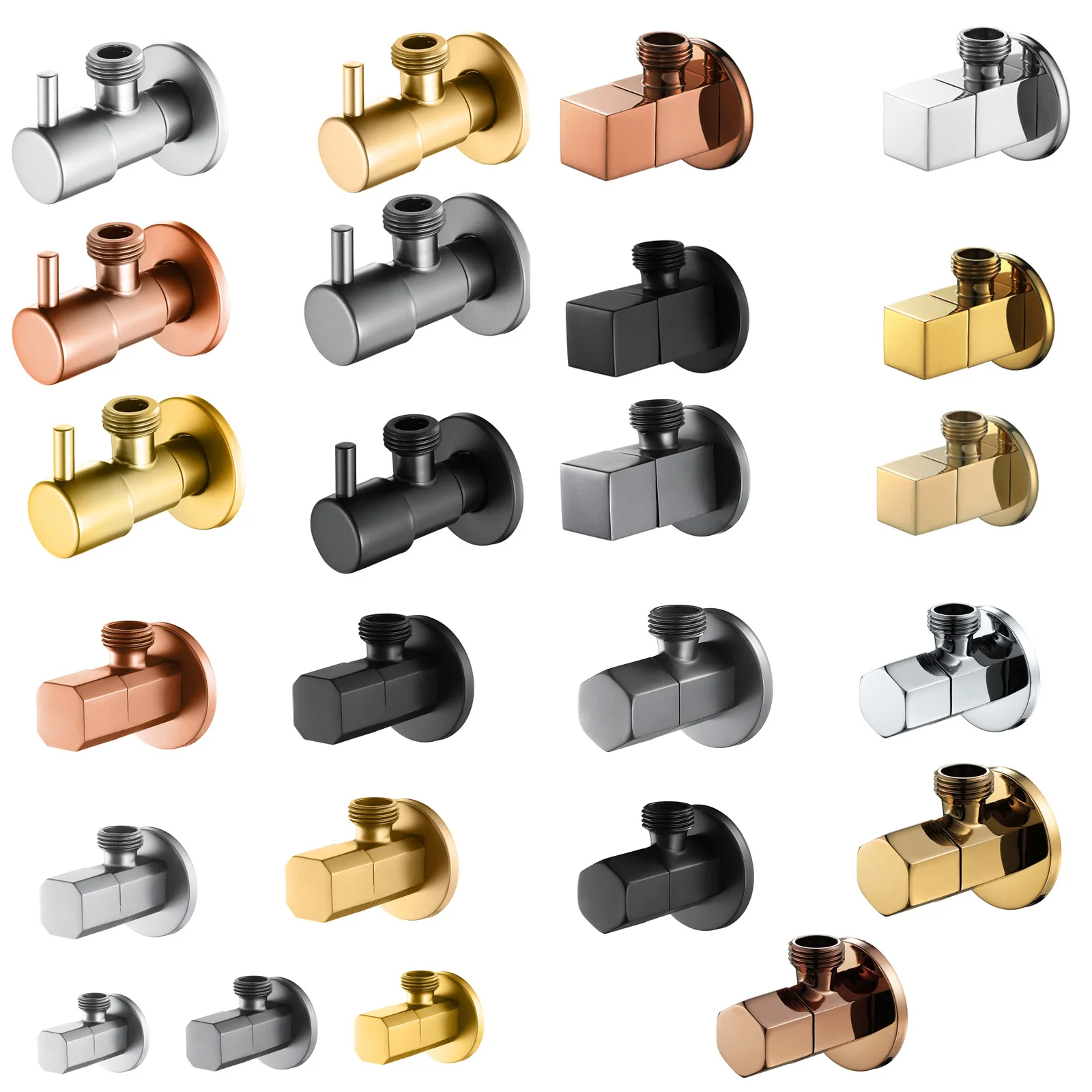 

Brass Inlet/Outlet Angle Valve for Hot/Cold Water Shut-off Suitable for Toilets, Water Heaters, and Washing Machines