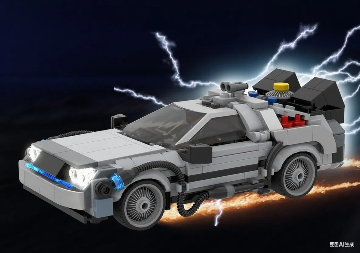 445pcs MOC DeLorean Time Machine - BTTF Model Building Blocks Toys Architecture Christmas Gift Art Education Display 3D Brick