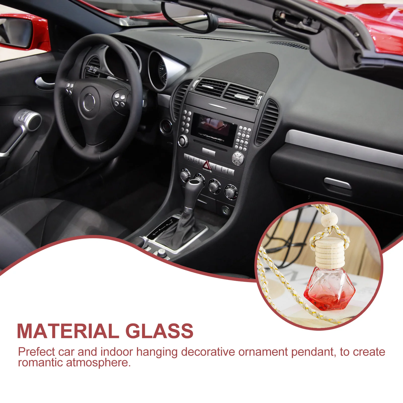 

5Pcs 8ml Car Interior Perfume Diffuser Essential Oil Bottle Romantic Atmosphere Decor Perfume Bottle Essential Oil Diffuser