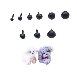 3 4 5 6 7 8mm Plastic Black Dolls Eyes Nose DIY Puppet Animals Pin Safety Eyes For Handmade Bear Doll Craft Children Toy 200Pcs