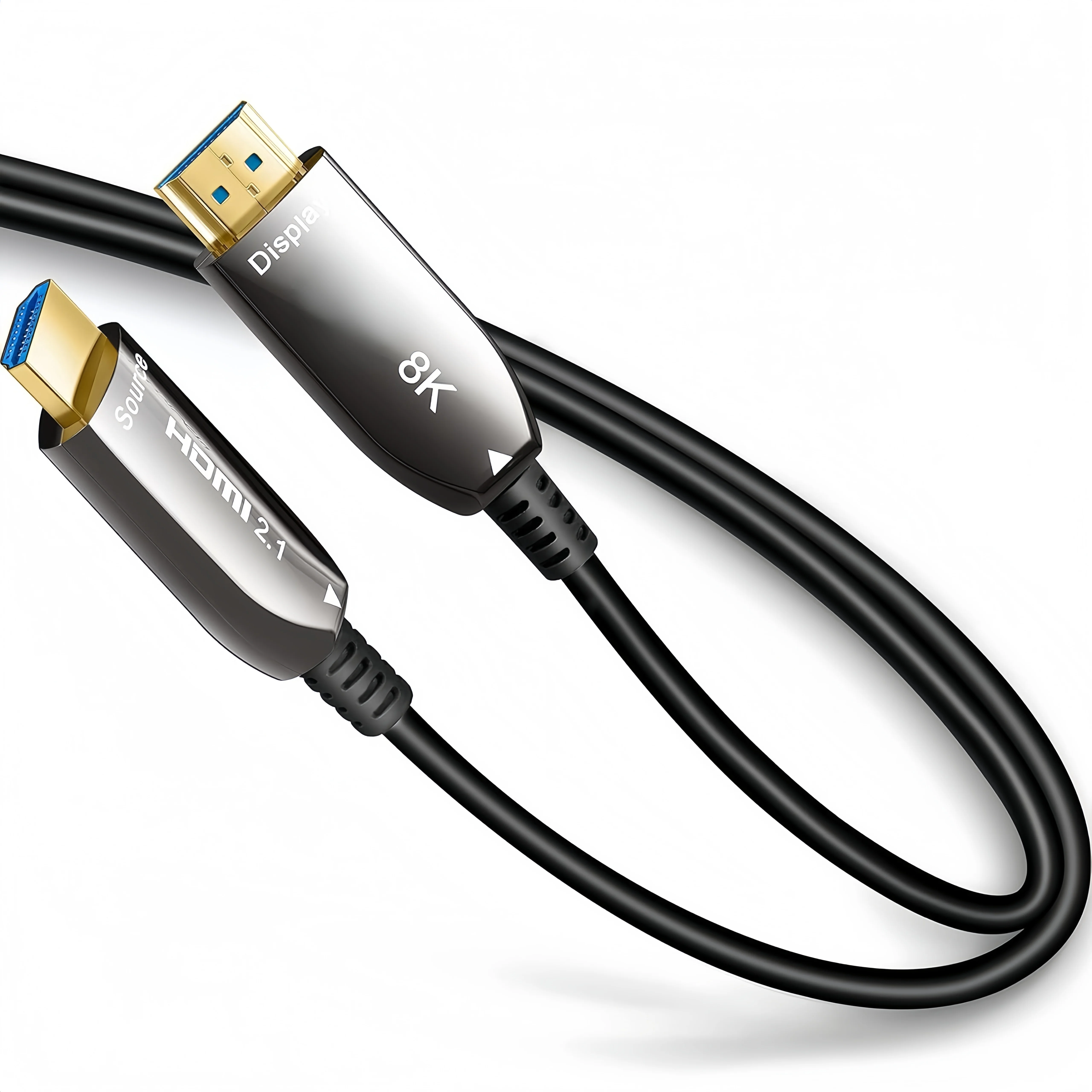 5PCS High-Speed HDTV 2.1V Fiber Optic Cable 48GBPS Low Latency 8K Ultra HD Advanced HDR 3D Vision Gaming TV Wide Compatibility