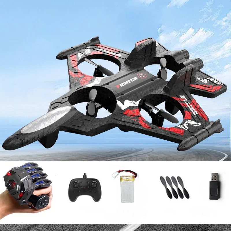 Nuevo Rc avión Dron juguetes para niños aviones de Control remoto espuma Quadcopter acrobacias helicóptero estrella vuelo luchador 5-14 años niño