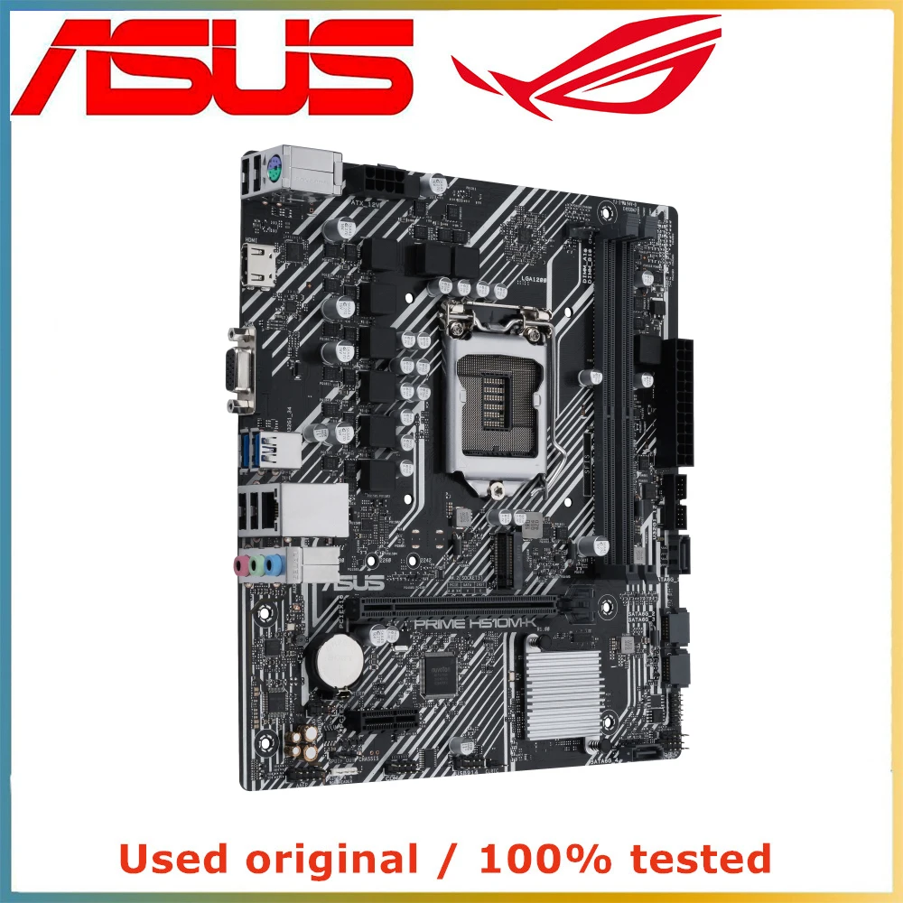 Imagem -06 - Asus-prime Placa-mãe do Computador Lga 1200 Ddr4 64g Mainboard Desktop M.2 Nvme Pci-e 3.0 X16 Intel H510