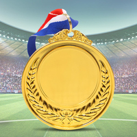 5.2cm Gold/Silver/Bronze Medal Class Rewards with Neck Ribbon Competition Awards Metal Winner Medals for Sports Competition