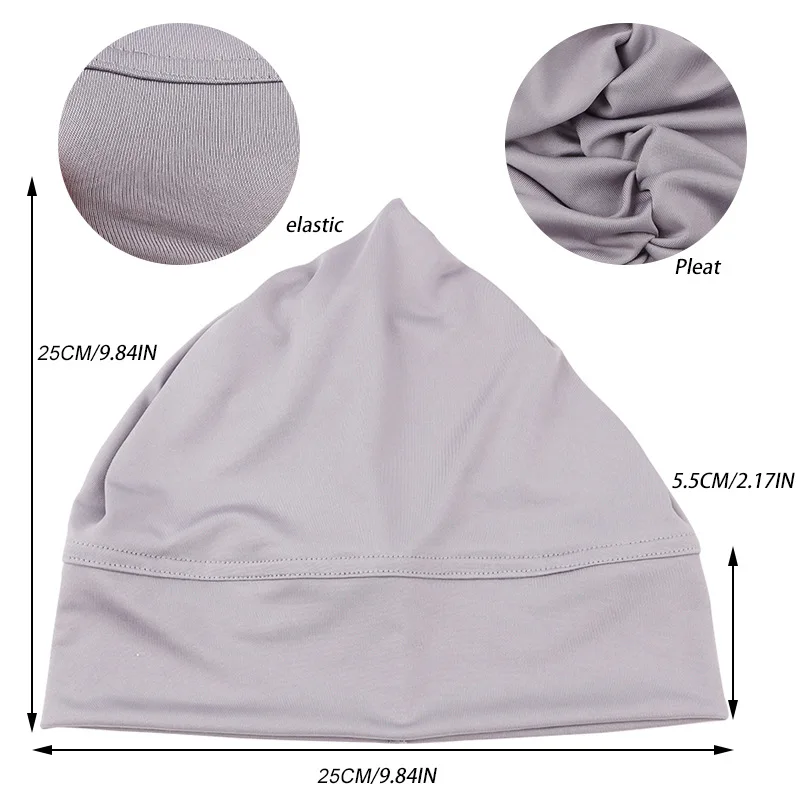 Cancer Chemo Cap Breathable Women Turban Hat Modal Hijab Skin-Friendly Indian Headwear For Traveling Working Out Fashion