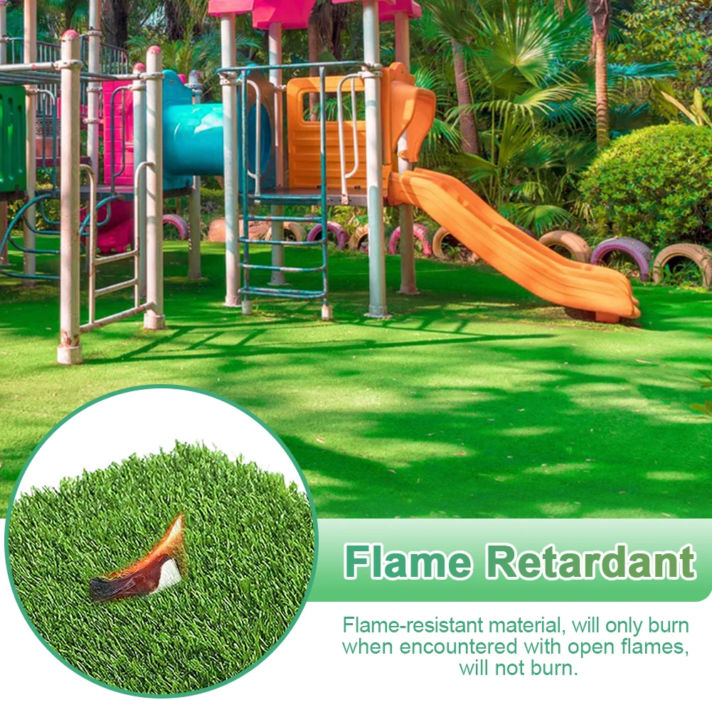 10 قطعة 12 بوصة × 12 بوصة مربع العشب الاصطناعي حصيرة المتشابكة وهمية العشب سطح السفينة العشب بلاط الأرضيات ديكور الوسادة للداخلية في الهواء الطلق #4