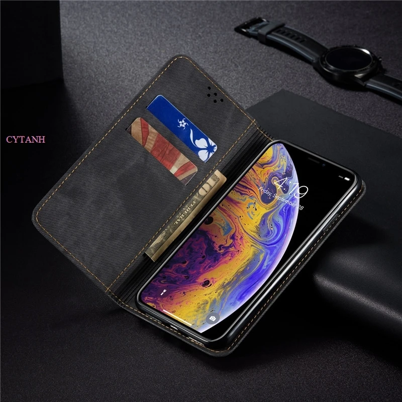 Jeans Texture Denim Pattern Leather Wallet Flip Case For Motorola Edge 50 Fusion For Motorola Edge 50 Pro 5G Book Coque