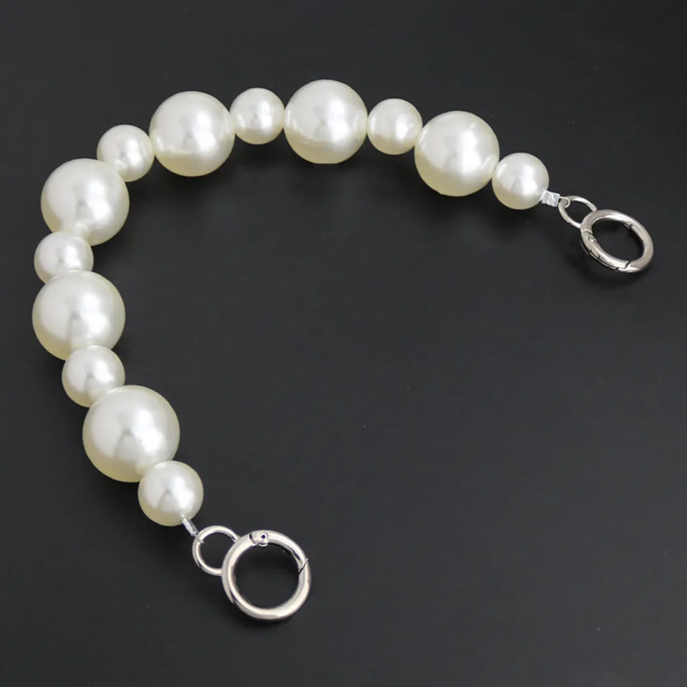 Pearl Bag Chain Replacement Decorative Bag Strap Chains Lightweight Purse Chains Handbag Accessories for
