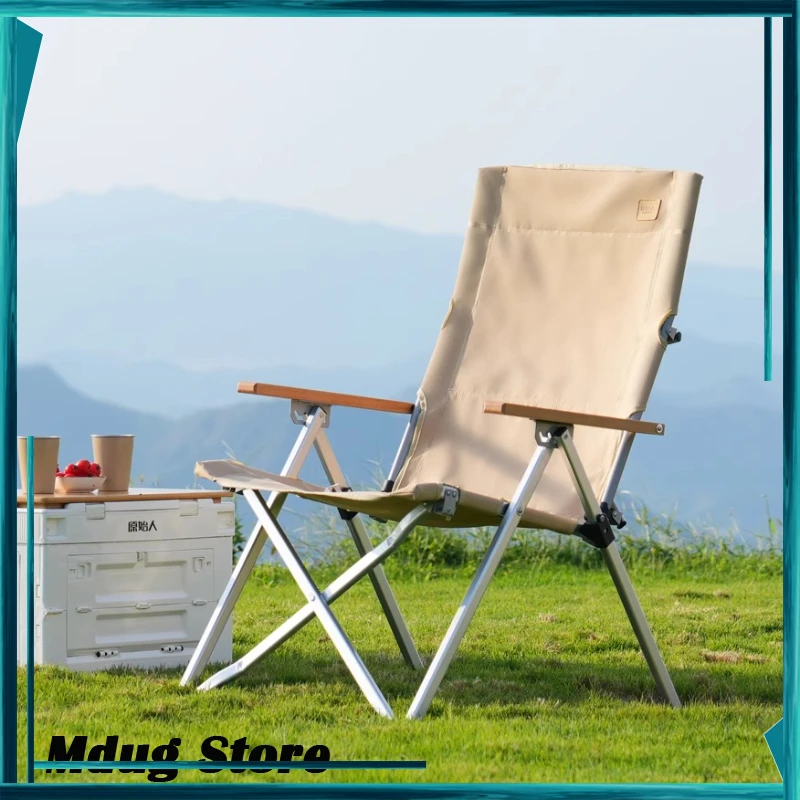 

Patio Folding Camping Chairs Outside Hiking Relaxing Backrest Camping Chairs Lawn Armchairs Tumbonas Plegables Furnitures