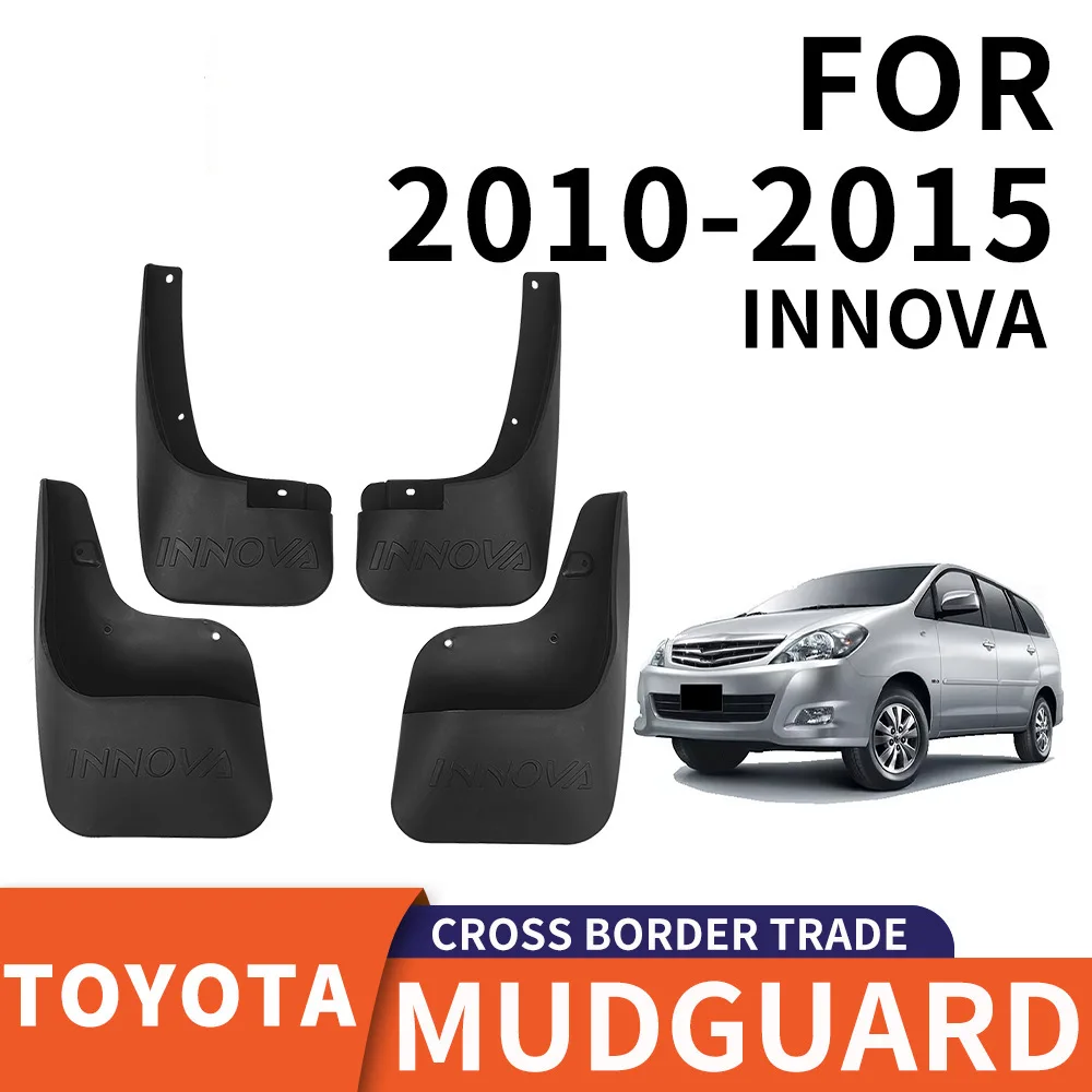 

For 2010-2015 Toyoya INNOVA mudguard Mudflaps Front Rear Flares Splash Guards Cover Car Accessoie