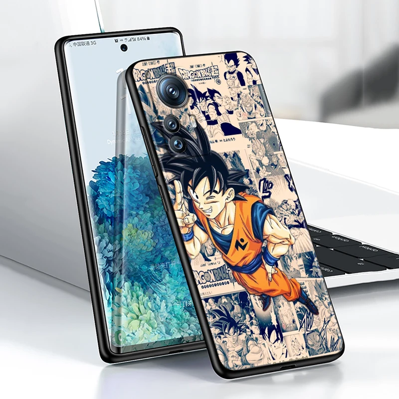 Luxury D-Dragon Ball Goku For Xiaomi Mi 14 13T 13 12T 12 11T 11i 11 10T 10 Pro Lite Ultra 5G Black Soft Phone Case