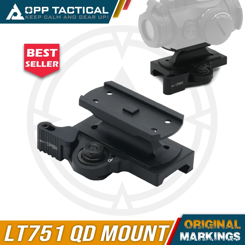 

Тактическое крепление для прицела с красной точкой LT751, быстросъемное абсолютное крепление для совместного прицела для охоты и страйкбола