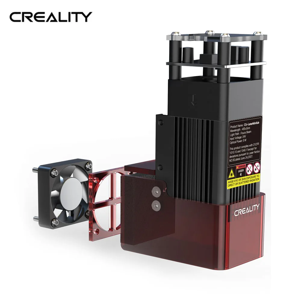 Creality 3D Ender-3 S1 CV-LaserModule 24V 1.6W 3D เครื่องพิมพ์ Lase ที่แม่นยำโฟกัสเขม่า Absorption ง่ายติดตั้ง