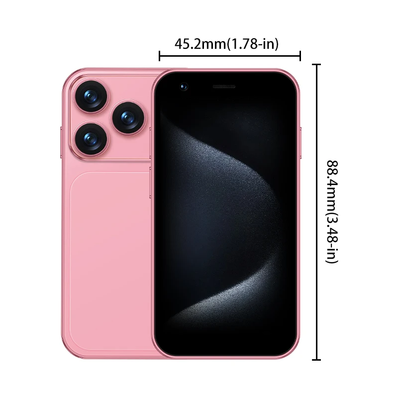 ONEMYTH A17 Mini 3G Mini Smartphone, 2GB RAM and 16GB ROM, WhatsApp, GPS, WiFi, Facial Recognition, Multi Color Small Phone