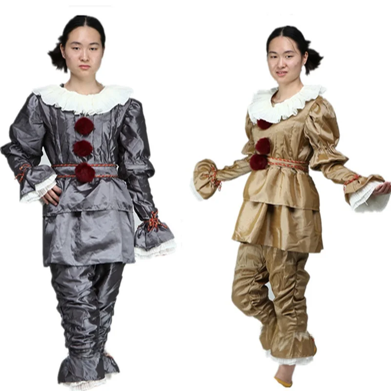 

Manzhifang Pennywise Джокер Возврат Косплей Костюм Хэллоуин Маска Клоуна Pennywise Женский Традиционный Костюм Сценический Костюм