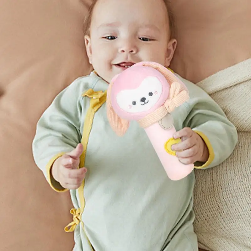 

Baby Rattles 0-6 Months Handheld Baby Sensory Toys Baby Teething Toys Ergonomic Animal Rattle Toy Sensory Teething Toys