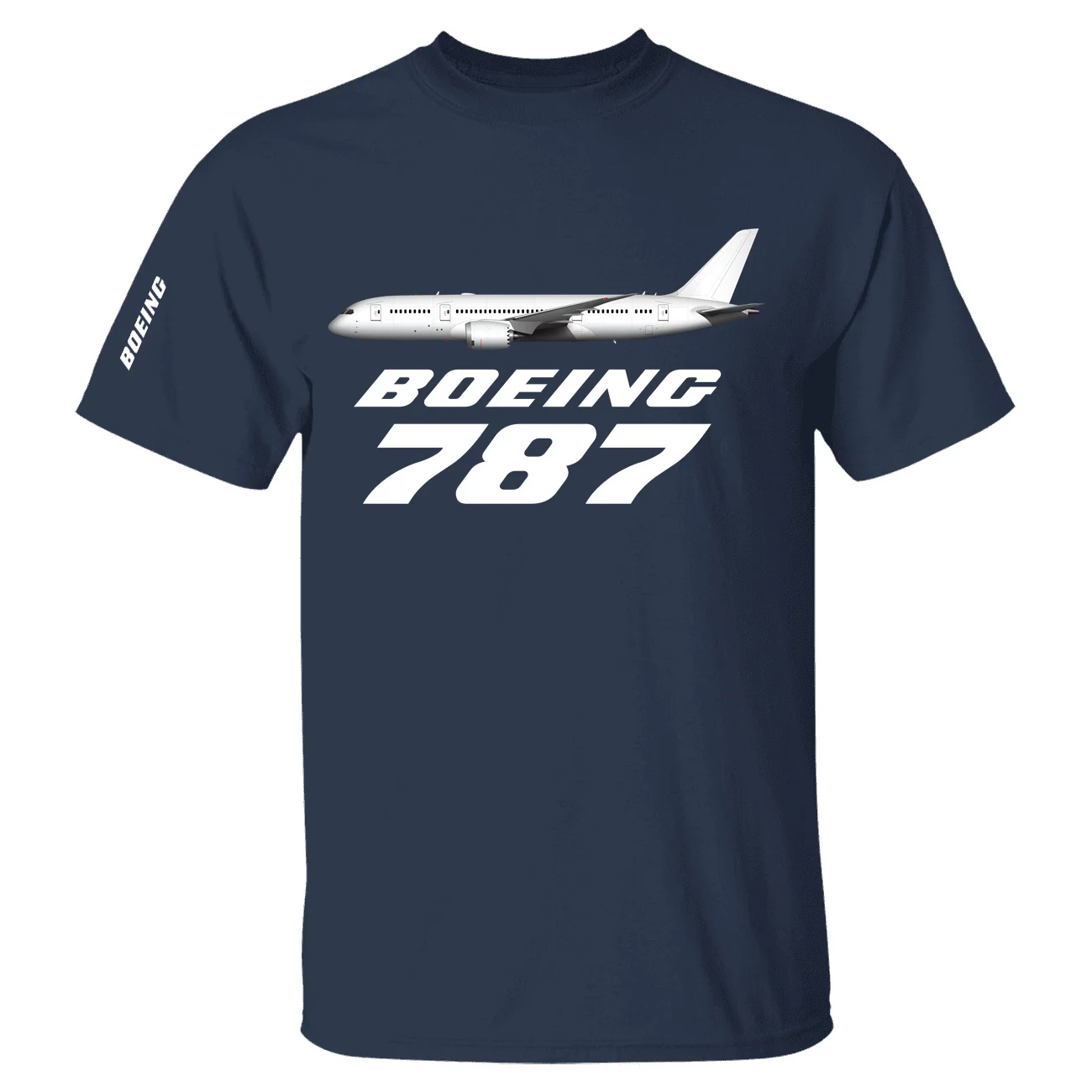 New The Boeing 787 Aviation Flight Pilots Short Sleeve T-shirts Cotton Graphic T Shirts for Men Women Tops Tee