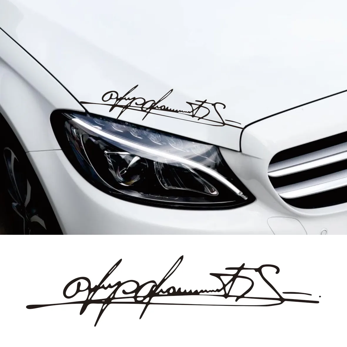 

Schumacher's Signature Car Stickers And Decals On Car Hood Bumpers Accessories WaterProof Wrap Styling Body Decoration