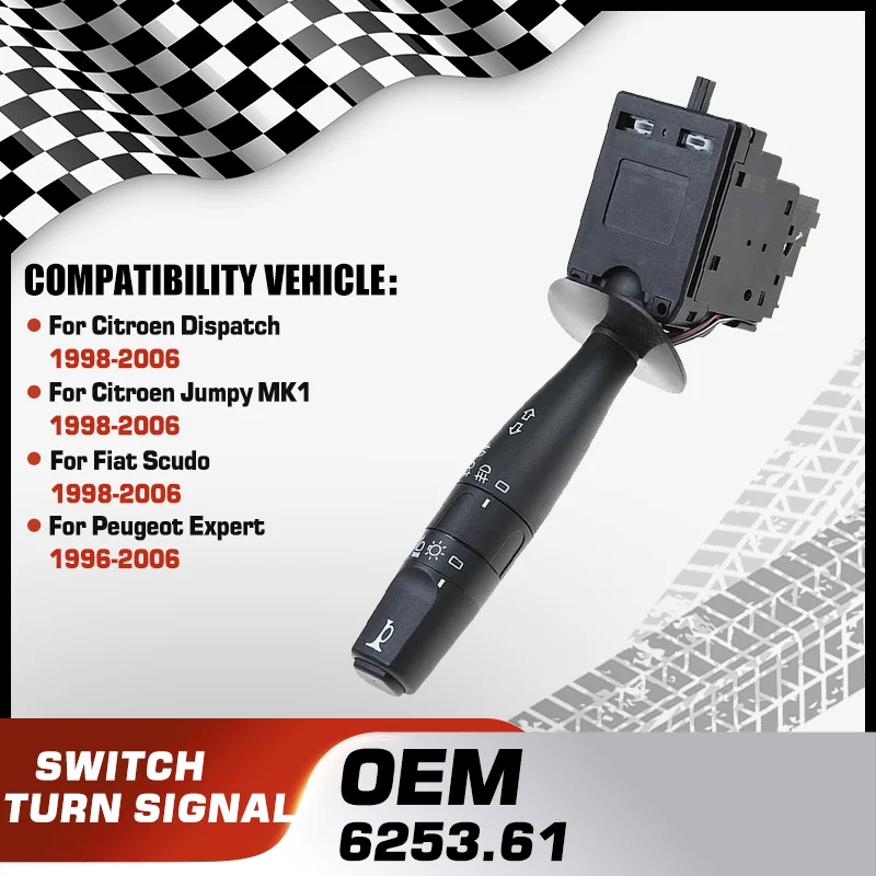 

Car Turn Signal Headlight Switch For Citroen Dispatch Citroen Jumpy MK1 Fiat Scudo Peugeot Expert 1996-2008 6253.61 251280TBA