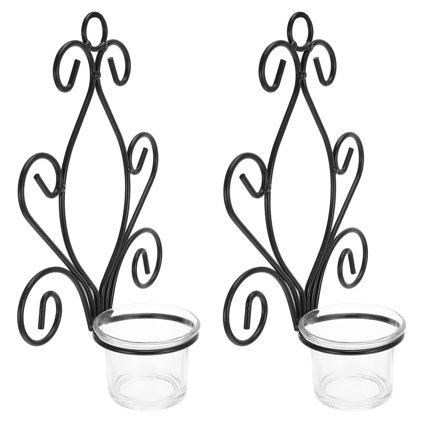 2 قطعة حامل الشمعدان الإبداعي قسط الحديد جدار معلق الرف لفندق نادي متجر نافذة عيد الميلاد الزفاف