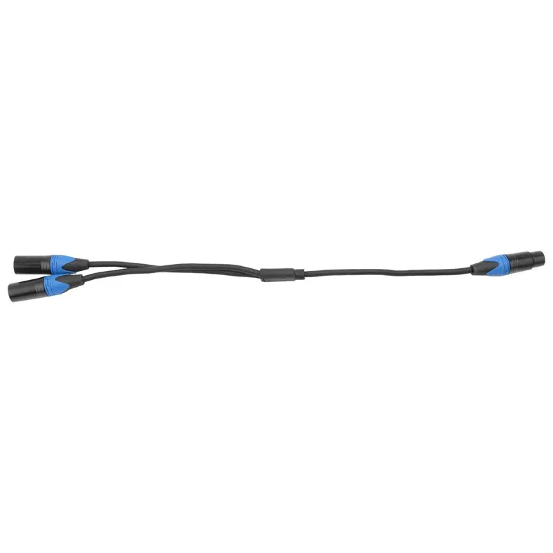 Leading-50Cm XLR Splitter Cable 1 XLR Female To 2 XLR Male XLR Y Splitter Cable Microphone Splitter Cord For Amplifier Mixer