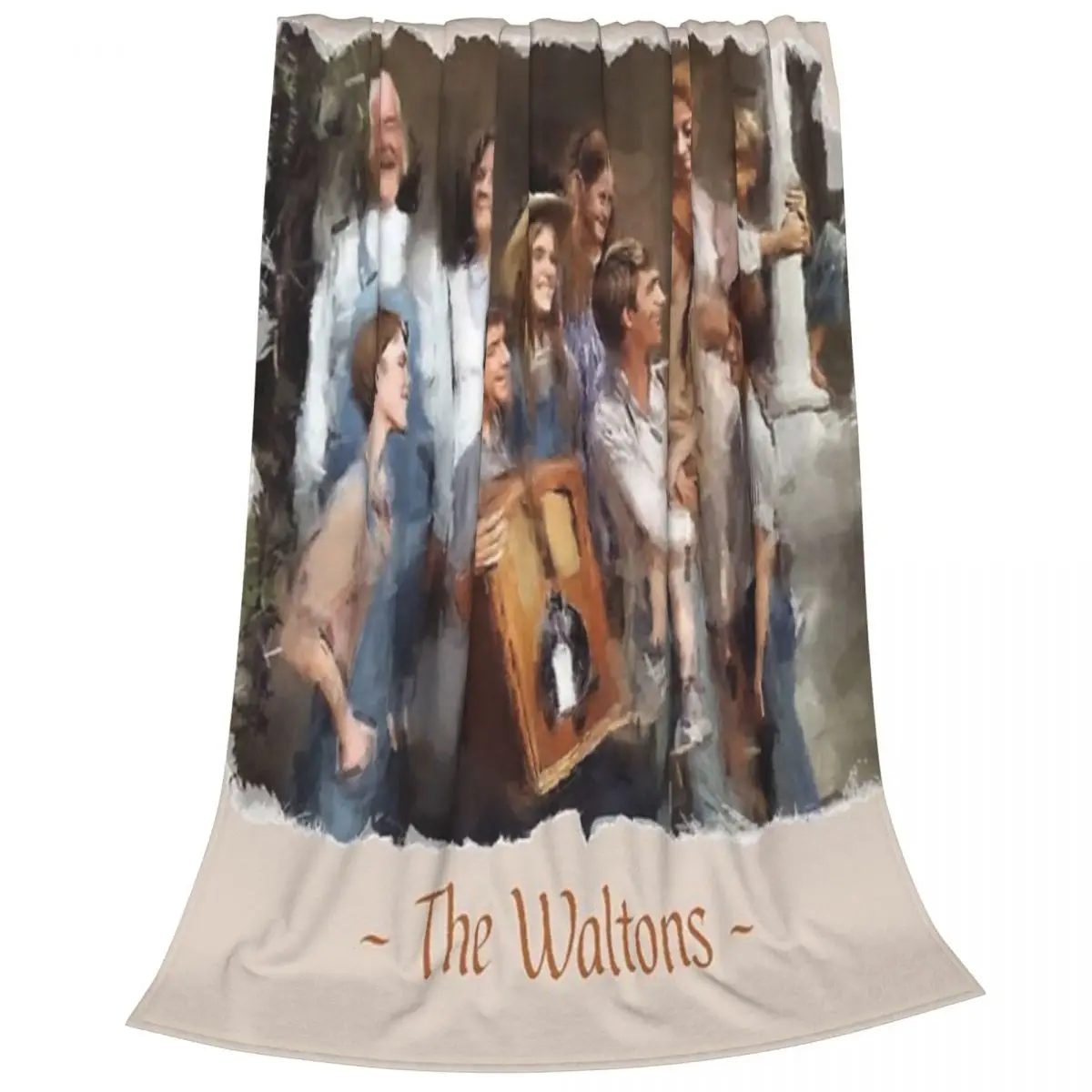 Fluffy Baby Blanket The Waltons TV Show Sofa Camp Nap Bedspread Cozy Flannel Blanket Bedroom Decor