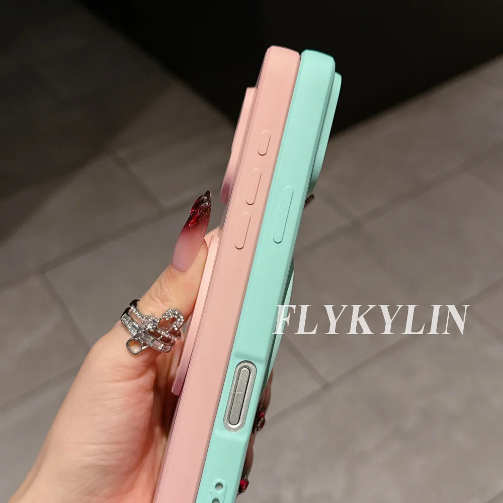 Phone Case For Huawei Pura 70 Plus P60 P50 P40 P30 P20 Pro Mate 70 60 50 40 30 360° Rotate Stand Holder Liquid Silicone shell