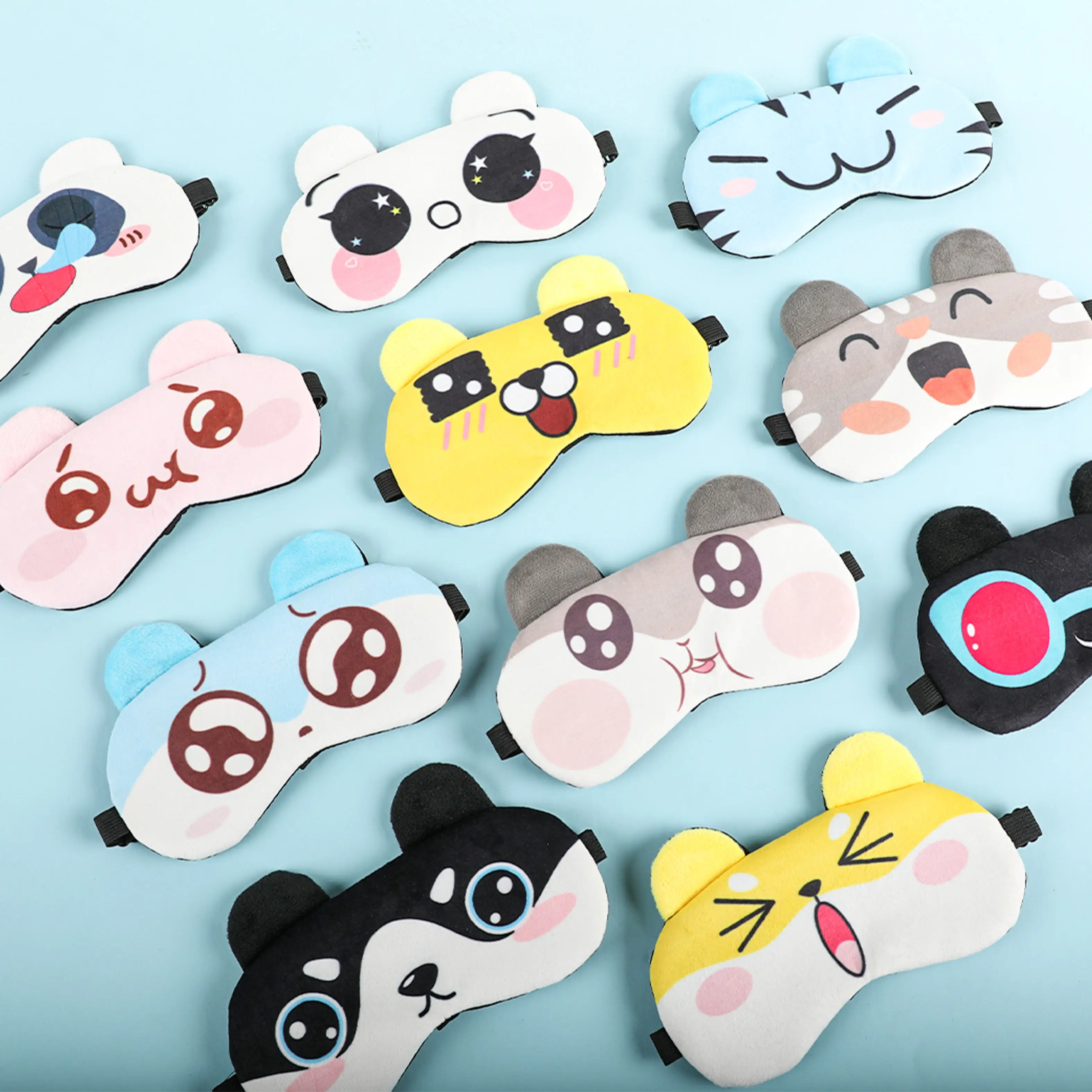 Cartoon-Style Cute Eye Mask Comfortable For Blocking Light Helps Relieve Eye Fatigue Adjustable Without Causing Head Discomfort