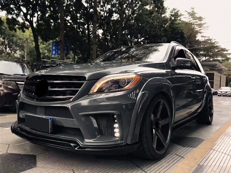 Body Kit For Mercedes Benz W166 ML300 ML350 ML400 ML500 Modified Front Rear Bumper Side Skirt Wheel Eyebrow Surround