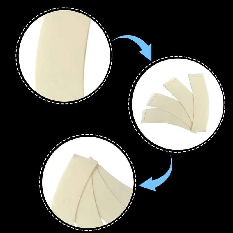 Wig dua sisi, Wig sangat lengket sistem rambut, Strip ekstensi tahan air untuk rambut palsu/Wig renda 720 buah