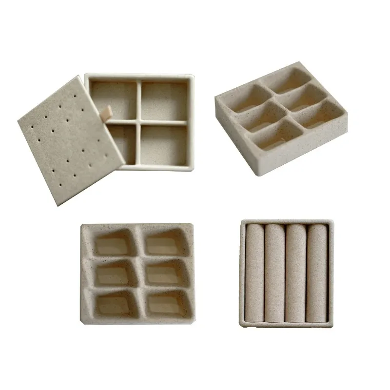 

& Honey Women's Jewelry Organizer Armoire Inserts, Set of 4 Trays for Earrings, Rings, and Small Accessories