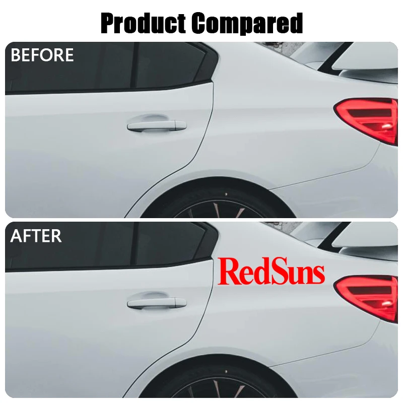 RedSuns سيارة JDM ملصق الأولي D RedSuns أسطول ملصق نافذة السيارة الخلفية الجسم الديكور ملصق مائي اكسسوارات السيارات مقاوم للماء