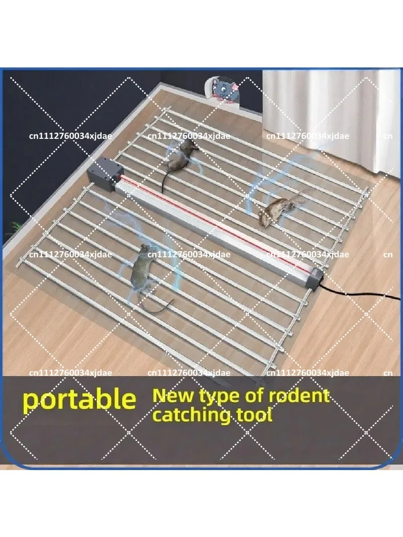 Electronic Mouse Trap Infrared Sensor Automatic High Voltage Pest Control Rodent Zapper Indoor Outdoor 50x65CM