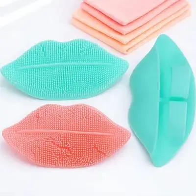 3 stücke Gesichts Reinigung Pinsel Silikon Gesicht Wäscher Für Peeling Lippen Nase Waschen Tragbare Weiche Haut Reinigung Werkzeug Für Frauen