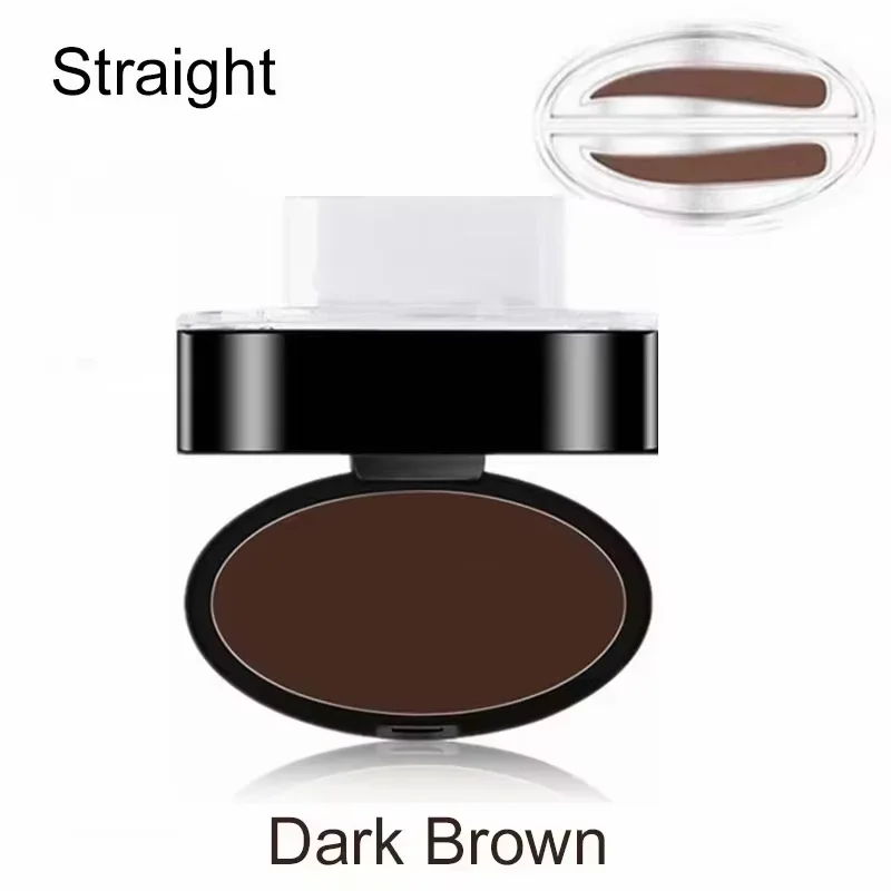 Natürlicher Augenbrauen-Puderstempel: Schnelles Make-up, wasserfeste Augenbrauen-Palette für perfekte Augenbrauen – Make-up-Tools