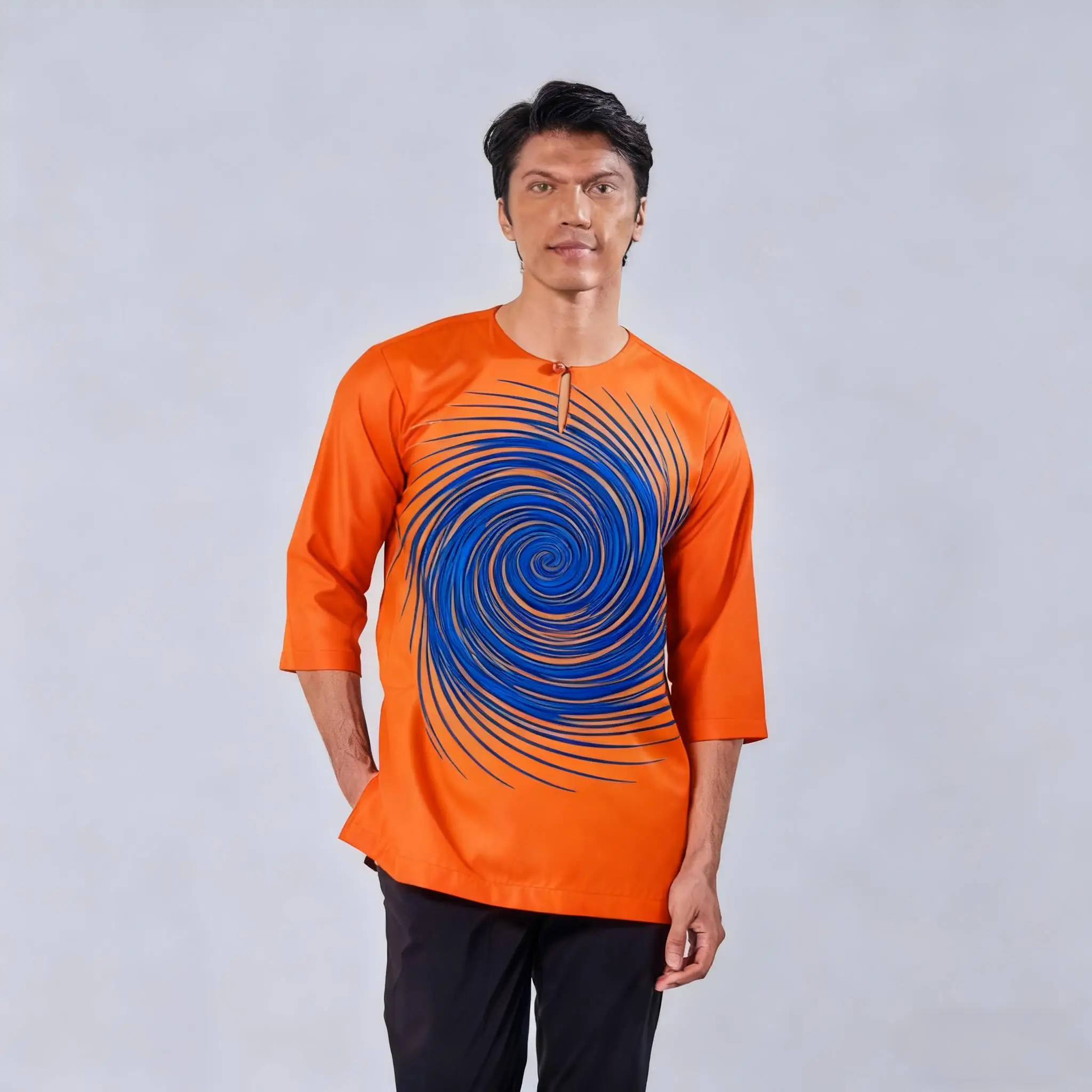 نسخة الشرق الأوسط نمط الشرق الأوسط شخصية مسلمة برونزية قصيرة الأكمام تي شيرت قمصان قميص مسلم #2