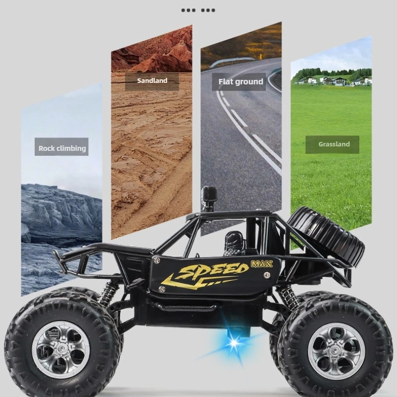 Zabawny prezent - Kawaii Toy Car, terenowe samochody RC z metalową konstrukcją, zdalnie sterowane, odporne na uderzenia, z funkcją wyrzutu powietrza, zabawki dla dzieci.